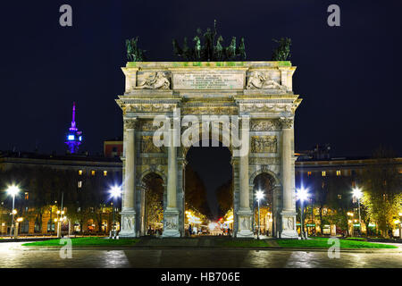 Arco della Pace a Milano, Italia Foto Stock