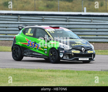 Ant Whorton-Eales, Renaultsport 220 Trofeo, Renault Clio, Renault UK Clio Cup, BTCC Rockingham, Rockingham Motorsport Speedway, Domenica, 28 agosto, 2 Foto Stock