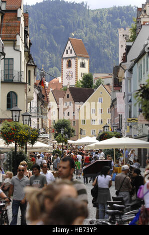 Città di Füssen in Baviera Foto Stock