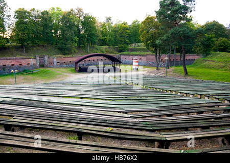 Anfiteatro presso la Fortezza Boyen in Gizycko, Polonia Foto Stock