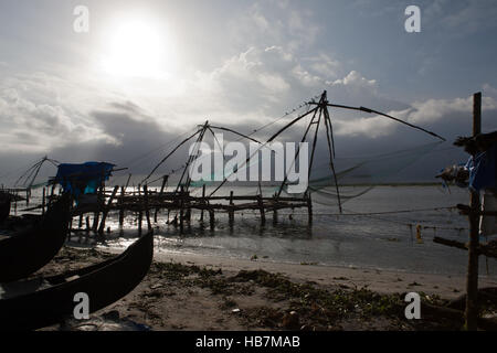 Nuvole temporalesche avvicina. Cochin Foto Stock