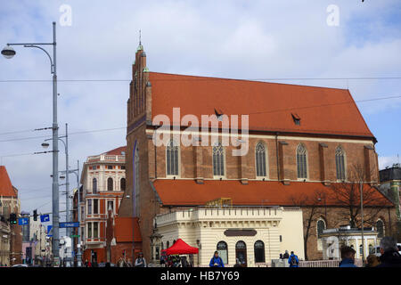 Timpano di Santa Dorotea Chiesa di Wroclaw Foto Stock