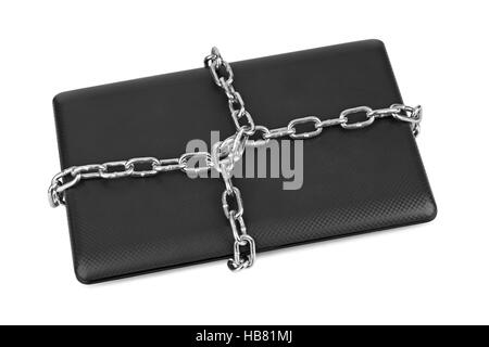 Notebook e catene Foto Stock