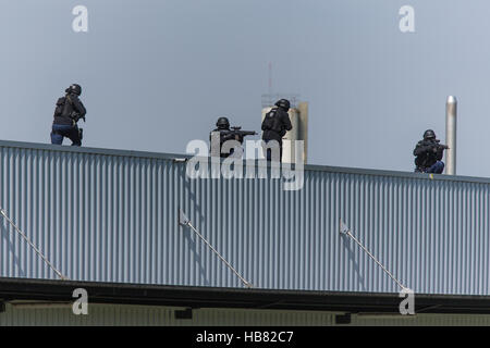 Gruppo speciale lynx dalla polizia di Lucerna Foto Stock