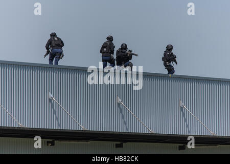 Gruppo speciale lynx dalla polizia di Lucerna Foto Stock