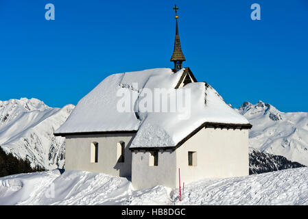 Maria zum Schnee Cappella, Bettmeralp, il Cantone del Vallese, Svizzera Foto Stock