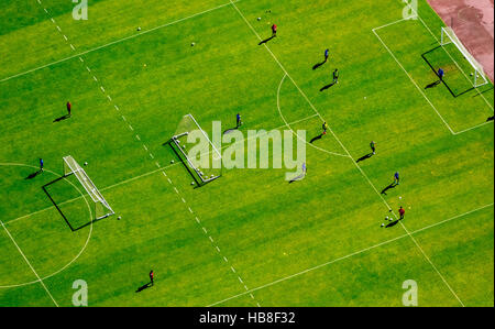 Vista aerea, campo da calcio, campo di allenamento presso lo stadio, Vonovia Ruhrstadion, Bochum Ruhr, Renania settentrionale-Vestfalia Foto Stock