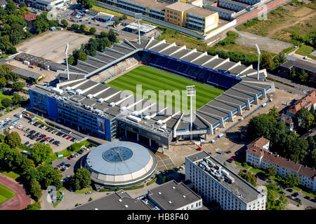 Vista aerea, Vonovia Ruhrstadion, VfL Bochum, Bundesliga football Stadium, Bochum, distretto della Ruhr, Renania settentrionale-Vestfalia Foto Stock