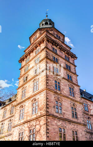 Il castello di Johannisburg ad Aschaffenburg Foto Stock