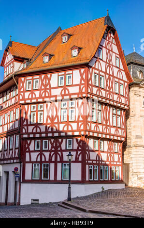 Casa in legno e muratura in Aschaffenburg Foto Stock