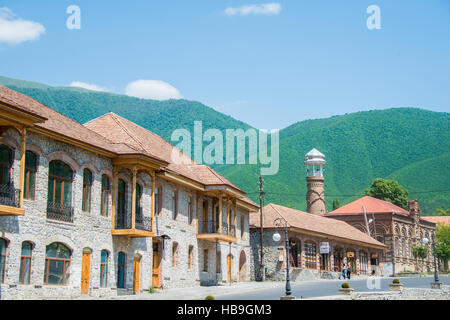 Città di Sheki in Azerbaigian Foto Stock