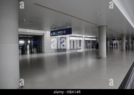 Dall'Aeroporto di Pudong Shanghai in Cina Foto Stock