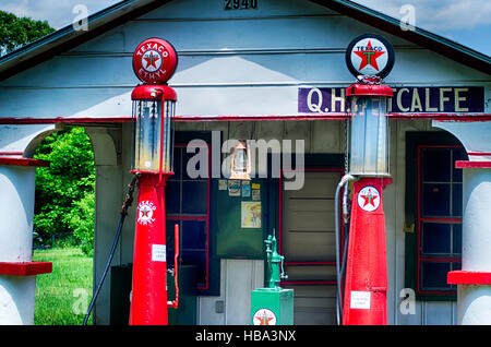 Vecchia Stazione di gas in Carolina del Sud Foto Stock