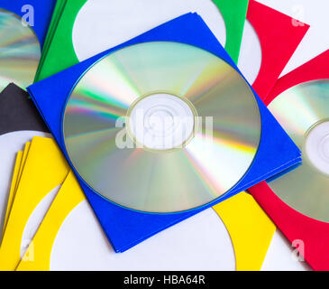 CD / DVD e CD, le buste per dischi Foto Stock