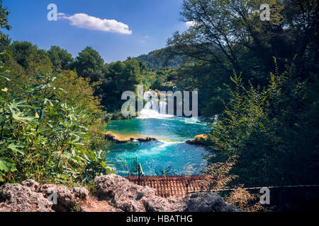 Parco Nazionale di Krka, Croazia Foto Stock