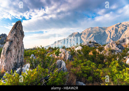 Promajna, Riviera di Makarska, Croazia Foto Stock