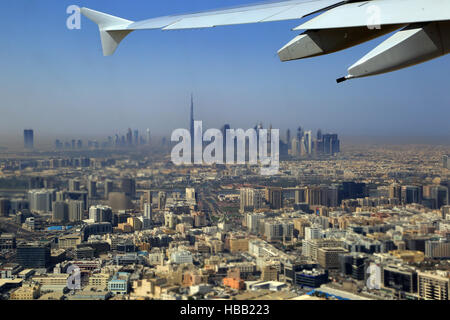Dubai, decollo di un Airbus A380 Foto Stock