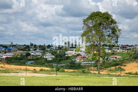 Città di Mongomo in Guinea equatoriale Foto Stock