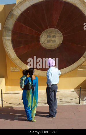 Inde, Rajasthan, Jaipur la ville rose, Observatoir Astronomique (Jantar Mantar). // India Rajasthan, Jaipur la città rosa, Oservatory (Jantar Mantar) Foto Stock