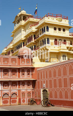 Inde, Rajasthan, Jaipur la ville rose, le City Palace. // India Rajasthan, Jaipur la città rosa, il palazzo della città. Foto Stock