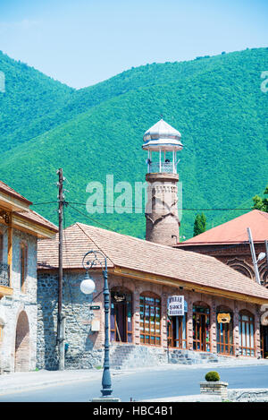 Città di Sheki in Azerbaigian Foto Stock