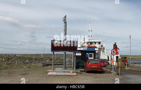 Il Belmont ferry terminal unst Shetland Scozia giugno 2014 Foto Stock