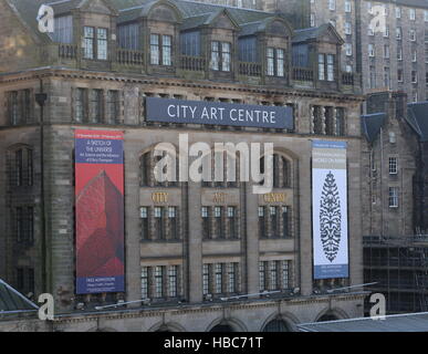 Esterno della City Art Centre Edinburgh Scozia Dicembre 2016 Foto Stock