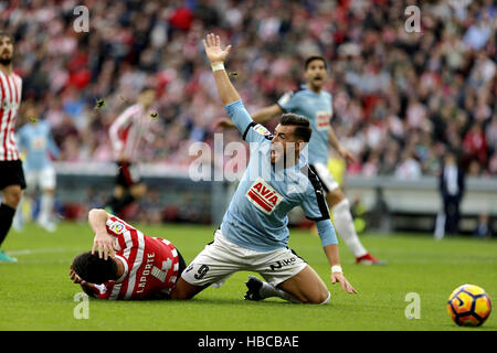 Bilbao, Spagna. 04 Dic, 2016. Mactch Giorno 14 Gioco di La Liga Santander stagione 2016-2017 tra Athletic Club Bilbao e S.D Eibar giocato Stadio di San Mames domenica 4 dicembre 2016. Bilbao, Spagna. 9 Sergi arricchire. Credito: VWPics/Alamy Live News Foto Stock