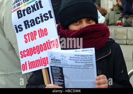 Londra, UK, 05/12/2016, Londra corte suprema come giudici cominciare a deliberare il referendum Brexit decisione portato da Gina Miller che il governo non ha il diritto di utilizzare il royal noi e il referendum è solo consultivo. Credito: JOHNNY ARMSTEAD/Alamy Live News Foto Stock