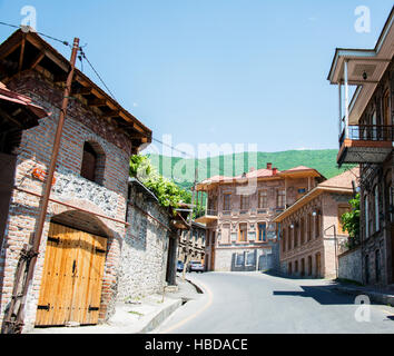 La città di sheki in Azerbaigian Foto Stock