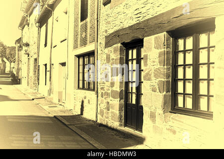 Strada in una città francese Foto Stock