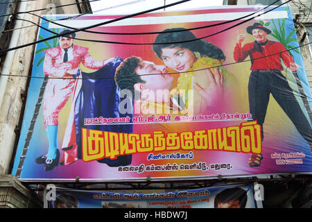 Poster di Mons, star di cinema e politico in Tamil Nadu Foto Stock