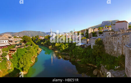 La città di Mostar - Bosnia ed Erzegovina Foto Stock