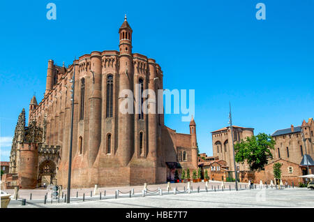 Città di Albi, patrimonio dell'umanità dell'UNESCO, cattedrale di Saint Cecile, Tarn, Occitanie, Francia, Europa Foto Stock