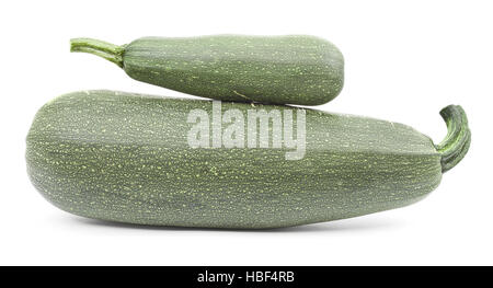 Due grandi zucchine Foto Stock