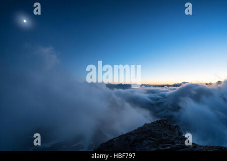 Gnifetti rifugio, Staffal, Monte Rosa massiccio, Italia, Alpi , Europa, UE Foto Stock