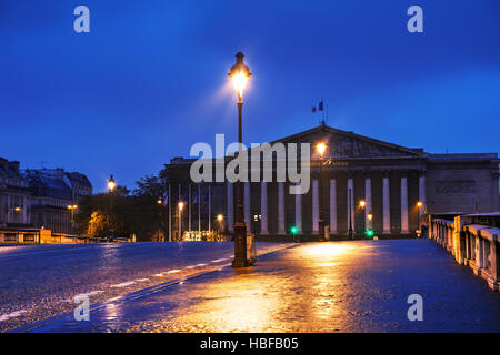 Assemblee Nationale di Parigi in Francia a surise Foto Stock