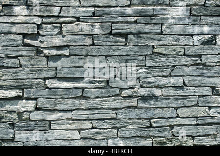 Blu grigio recinto muro di pietra arenaria Foto Stock