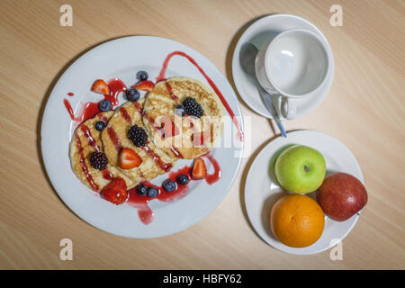 Frittelle di prima colazione Foto Stock