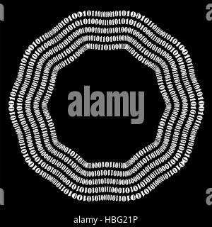 Algoritmo, codice dei dati, decodifica e codifica Foto Stock