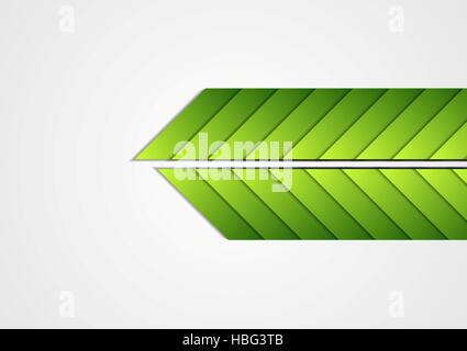 Le frecce verdi abstract background aziendale Foto Stock