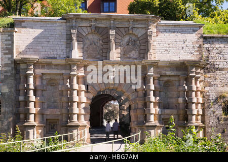 Prunktor, ingresso, Wülzburg Fortezza, Weissenburg in Bayern, Franconia Altmühl, Media Franconia, Franconia, Baviera, Germania Foto Stock