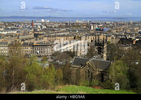 Vista su Edimburgo, Scozia Foto Stock