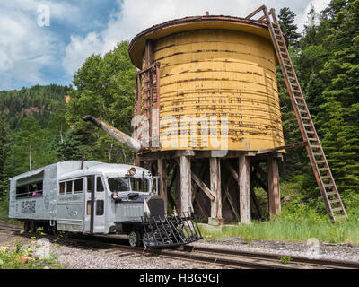 Oca galoppante #5 su Cumbres & Toltec Scenic Railroad vie tra Chama, Nuovo Messico e Antonito, Colorado. Foto Stock