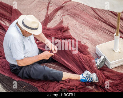 Riparazione di reti Foto Stock