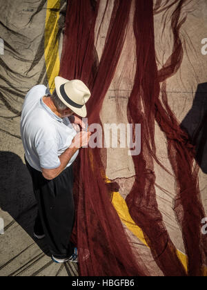 Riparazione di reti Foto Stock