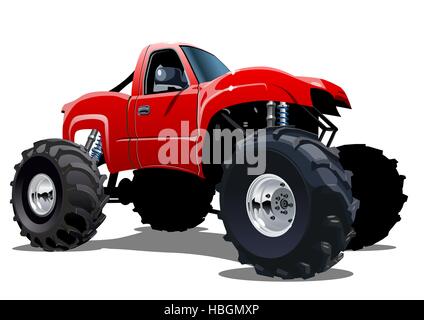 Cartoon Monster Truck Foto Stock