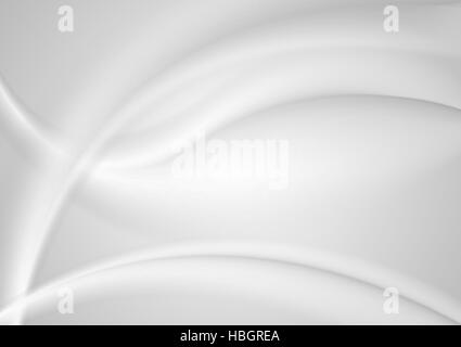 Abstract liscio grigio perla sfondo onde Foto Stock