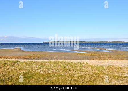 Baia di Eldena Greifswald Mar Baltico Germania Foto Stock