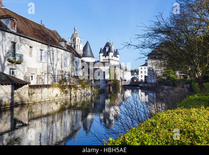 La città reale di Loches (Francia). Foto Stock